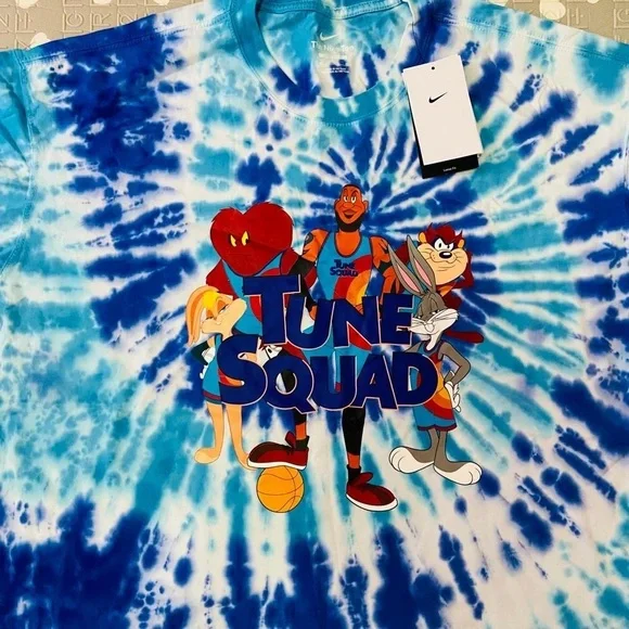 New Nike Lebron x Space Jam Tie Dye Basketball Shirt Jersey - Picture 2 of 4